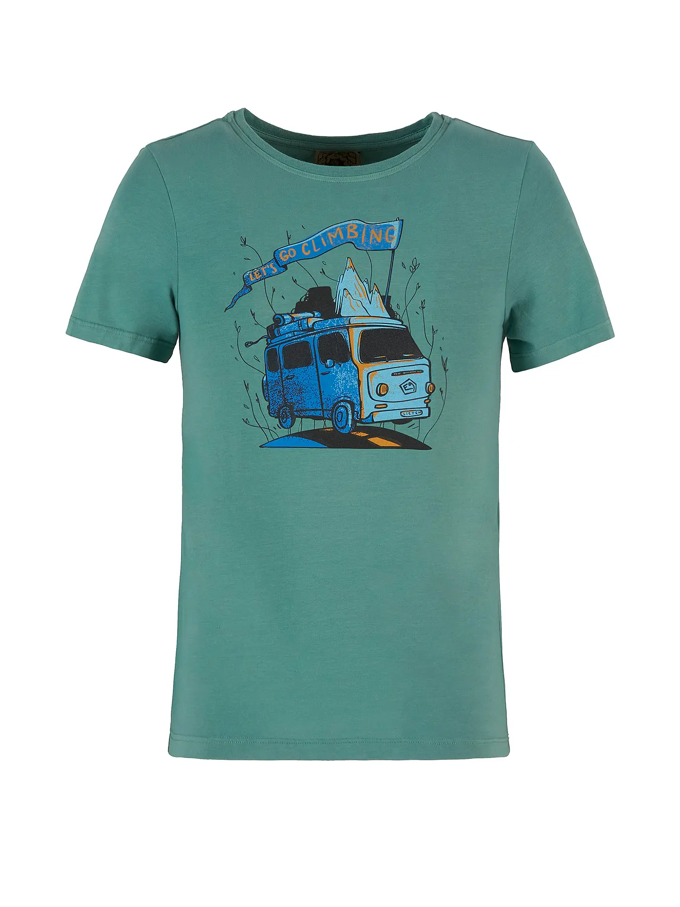 E9 | Kinder Klettershirt B-Furgo Bus | hellblau